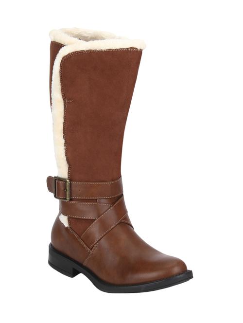 tan zipper calf boots - 15814810 - Standard Image - 1