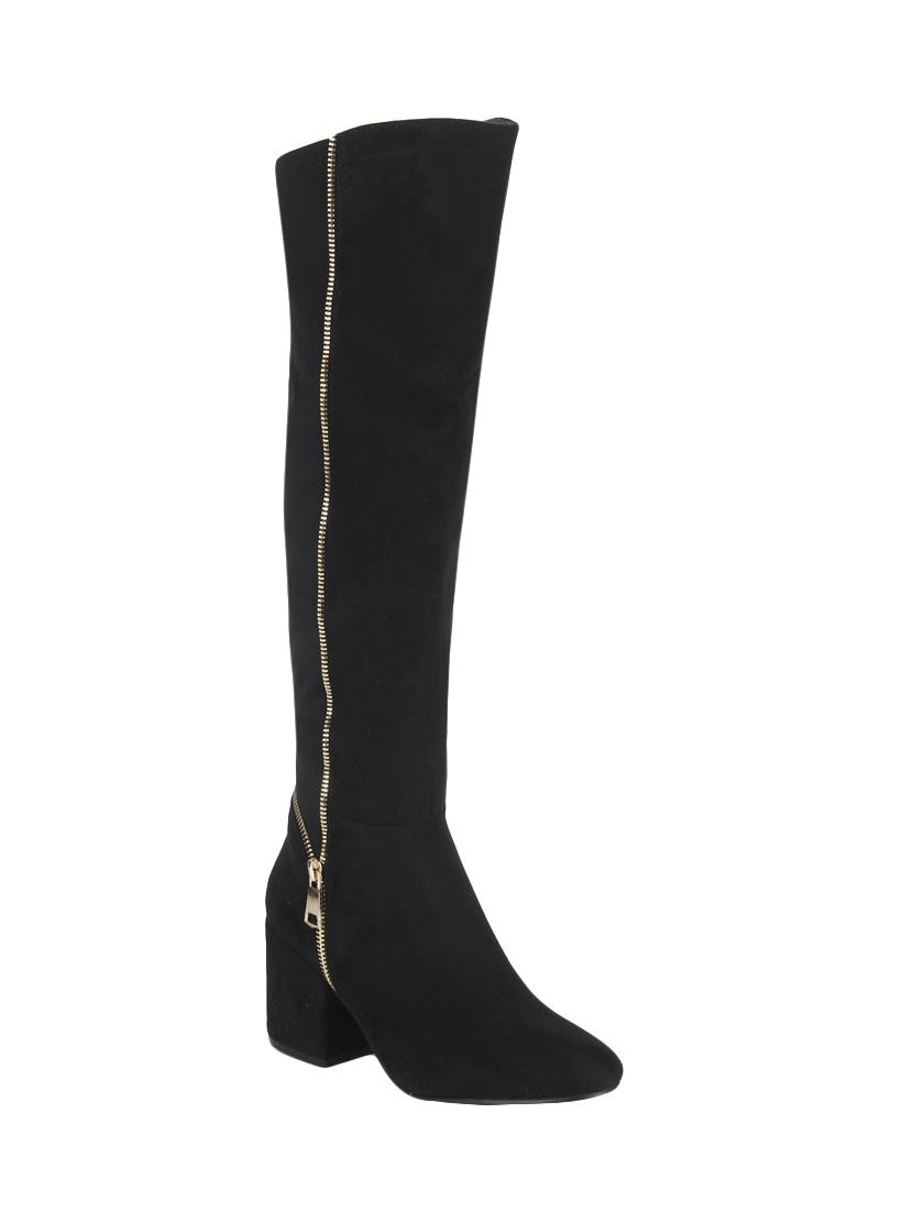 black knee length boots - 15814812 - Zoom Image - 1