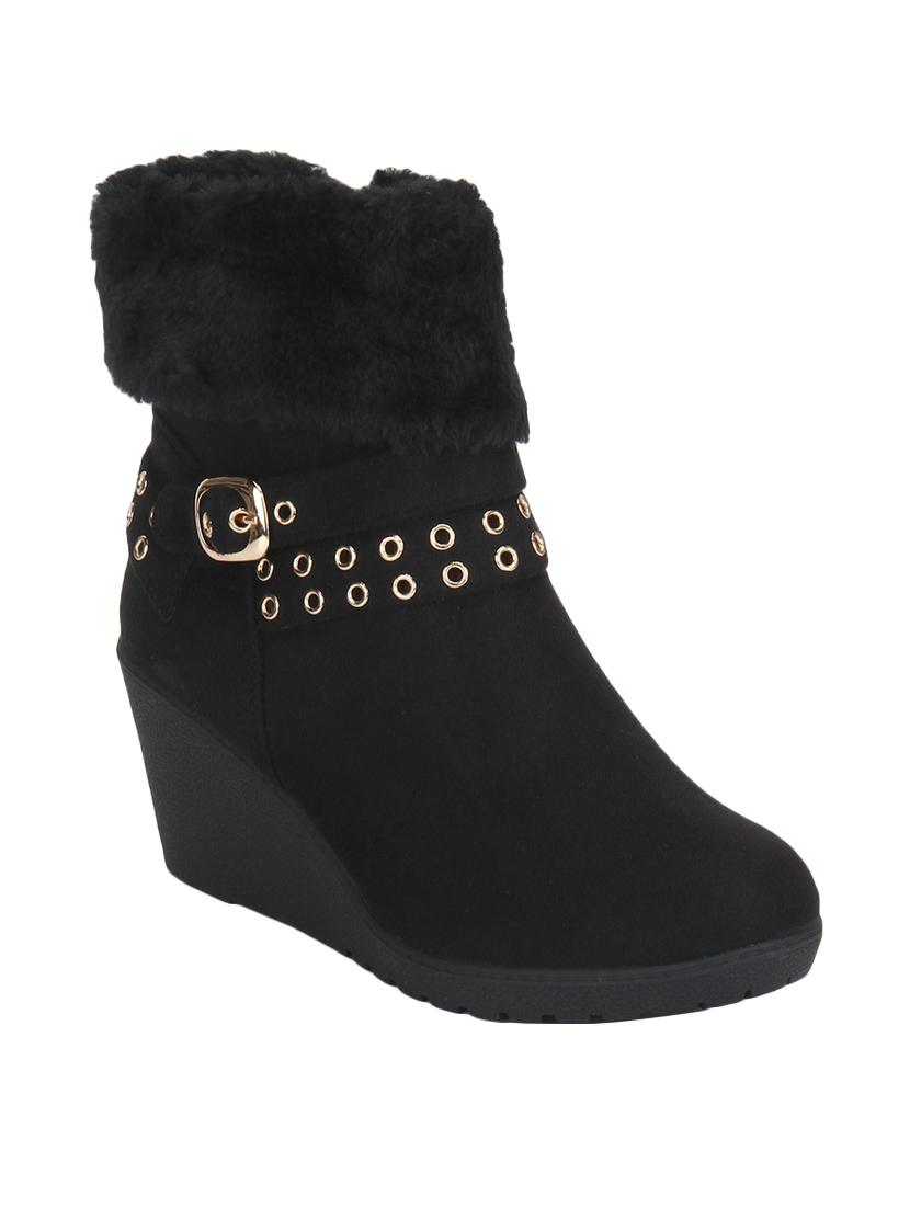 black ankle zipper boots - 15814816 - Zoom Image - 1