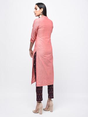pintucks straight kurta - 15814858 - Standard Image - 3