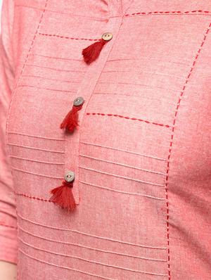 pintucks straight kurta - 15814858 - Standard Image - 5