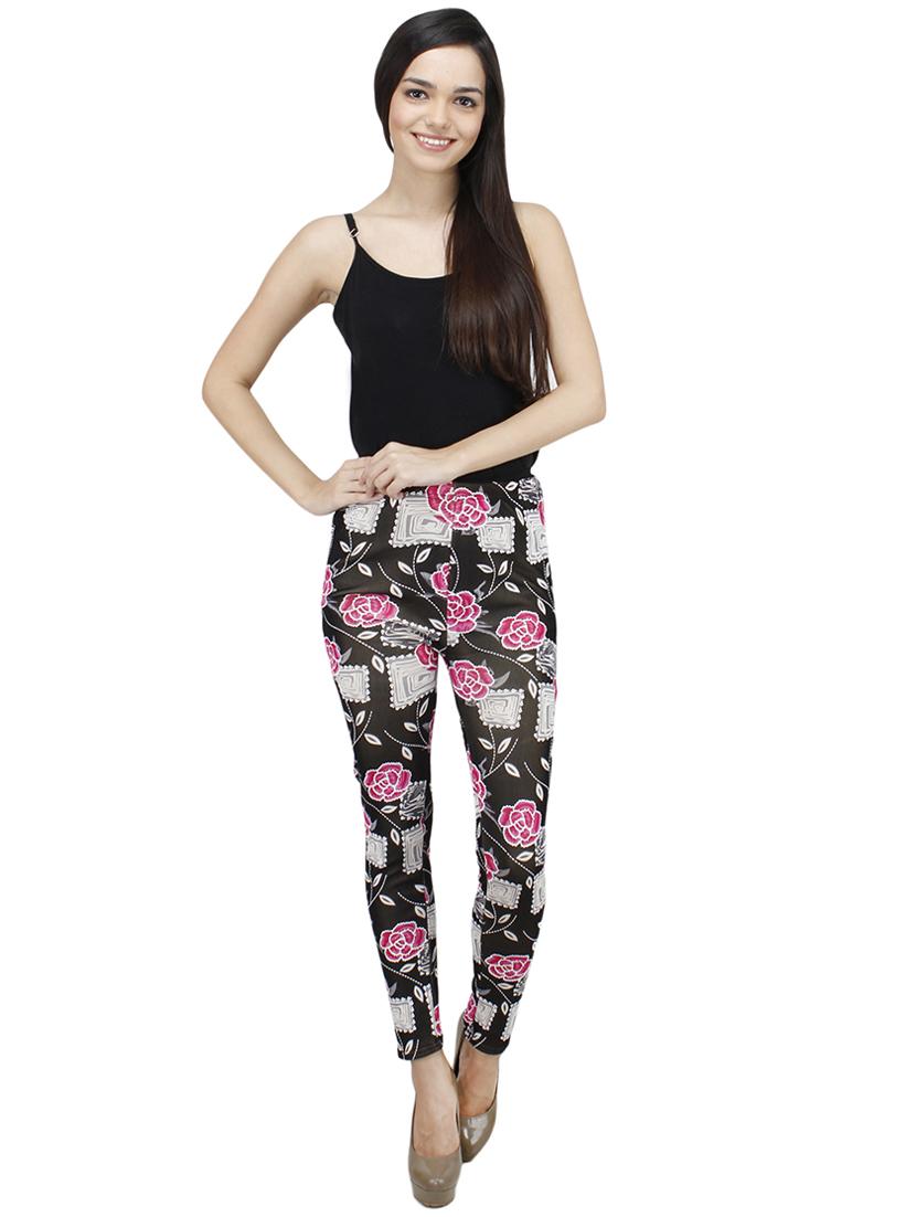 floral woolen leggings - 15814905 - Zoom Image - 4