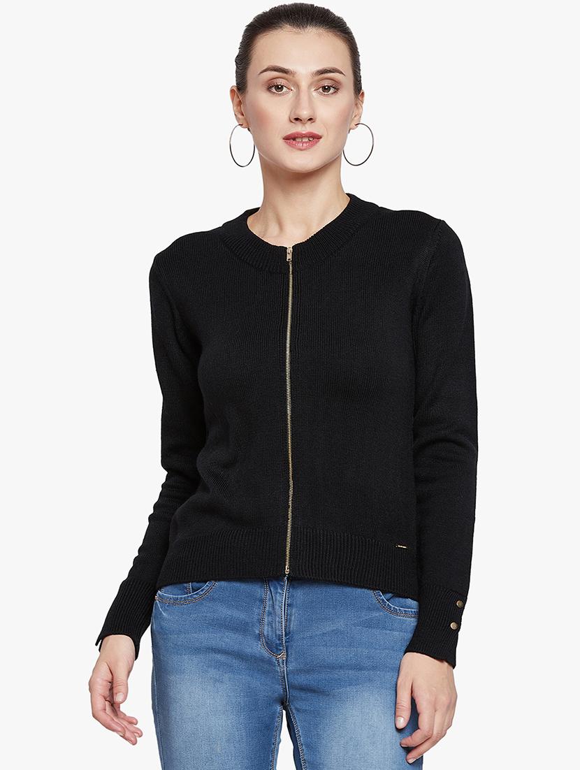 Ribbed zip up detail pullover - 15814978 - Zoom Image - 1