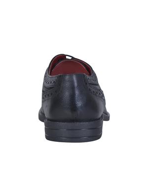 black leather laceup derbies - 15815040 - Standard Image - 3