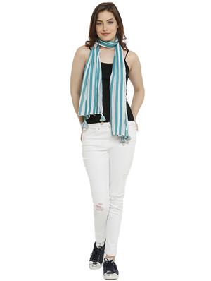 green cotton stole - 15815171 - Standard Image - 2