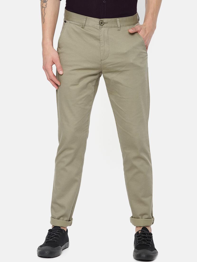 green cotton chinos - 15815351 - Zoom Image - 1