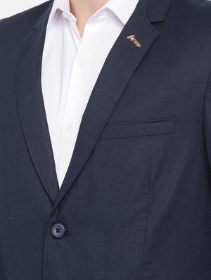 blue cotton casual blazer - 15815398 - Standard Image - 5