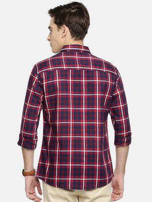 red cotton casual shirt - 15815403 - Standard Image - 3