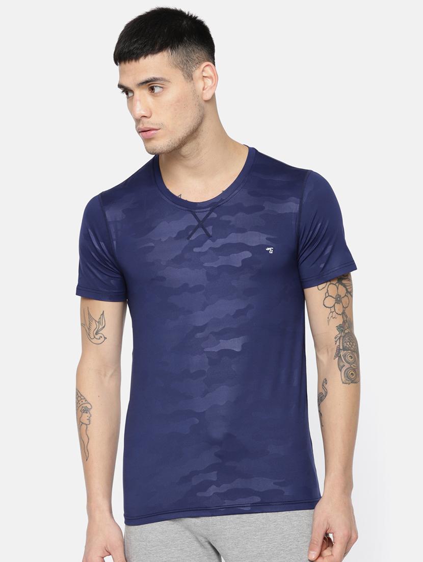 navy blue polyester tshirt - 15815420 - Zoom Image - 1