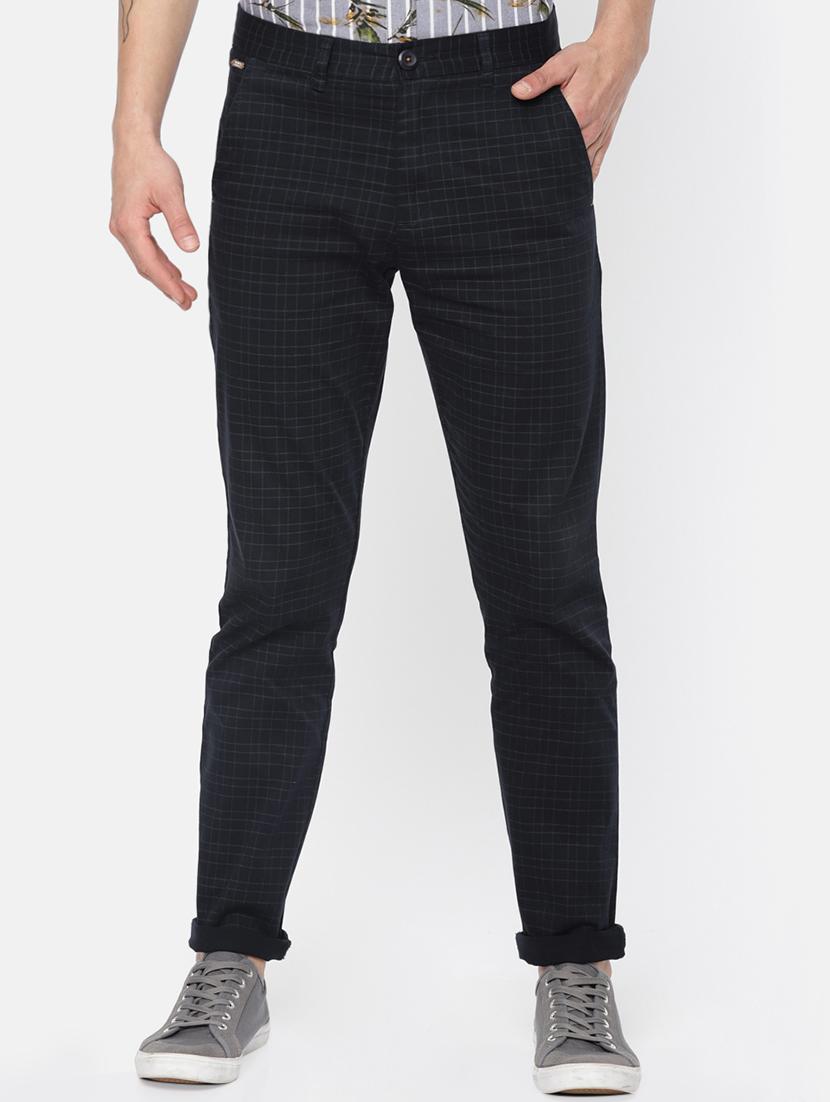 navy blue cotton chinos - 15815451 - Zoom Image - 1