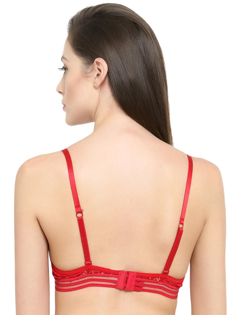 floral laced plunge bra - 15815469 - Zoom Image - 3