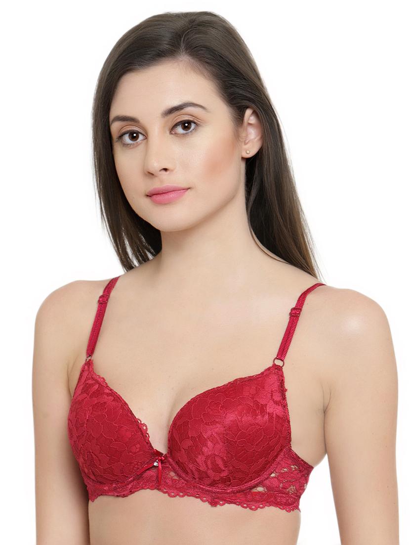 bow patch laced bra - 15815481 - Zoom Image - 2