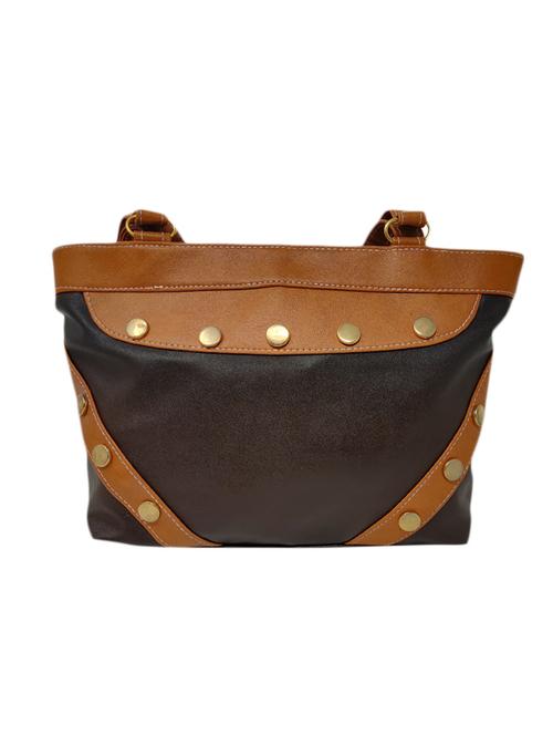 black leatherette (pu) regular handbag - 15815561 - Standard Image - 1