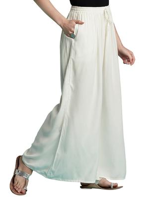 drawstring waist flared palazzo - 15815588 - Standard Image - 2