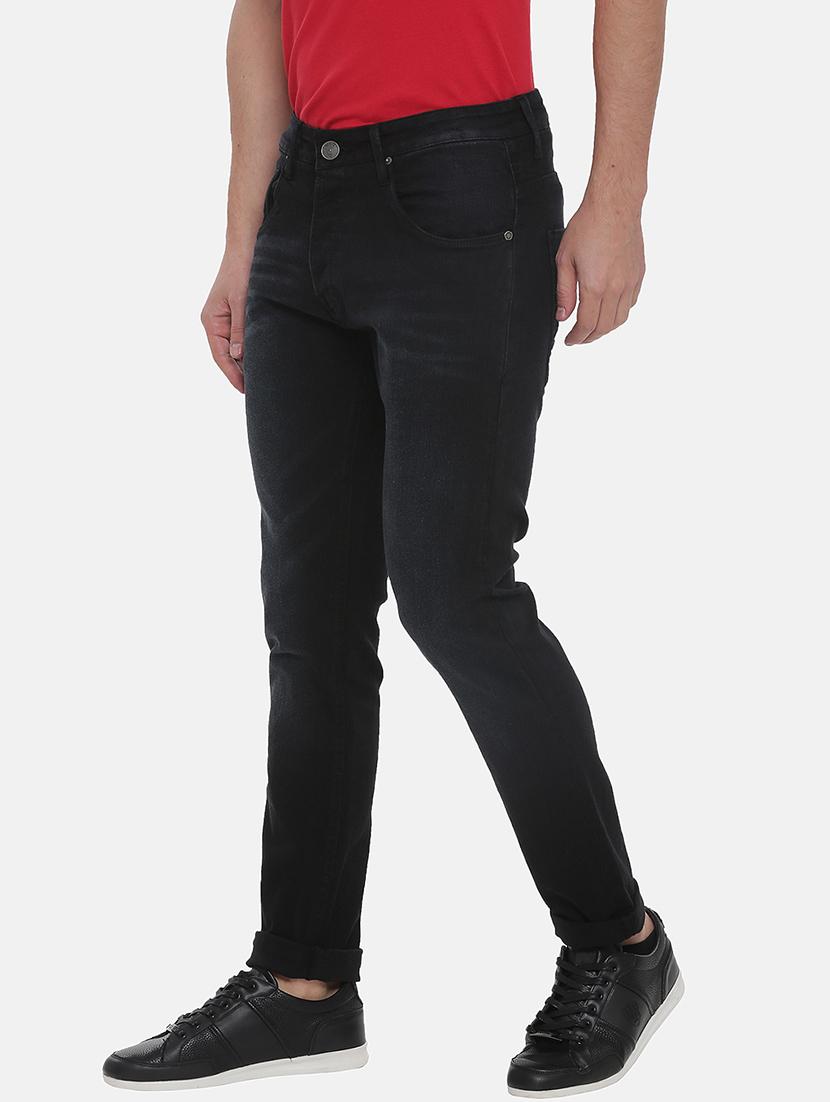 black cotton washed jeans - 15815726 - Zoom Image - 2