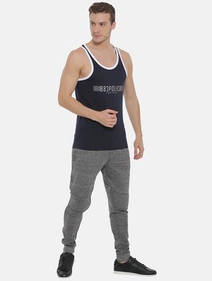 navy cotton blend vest - 15815729 - Standard Image - 4