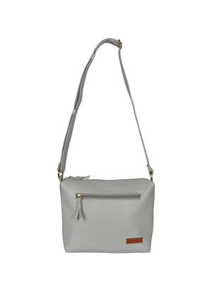 grey leatherette (pu) regular sling bag - 15816314 - Standard Image - 5