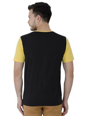 black color block t-shirt - 15816390 - Standard Image - 3