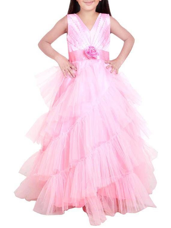 pink satin gown - 15817098 - Zoom Image - 1