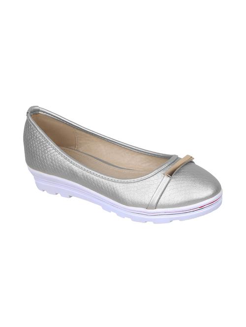 silver slip on ballerinas - 15817160 - Very Small Image - 1