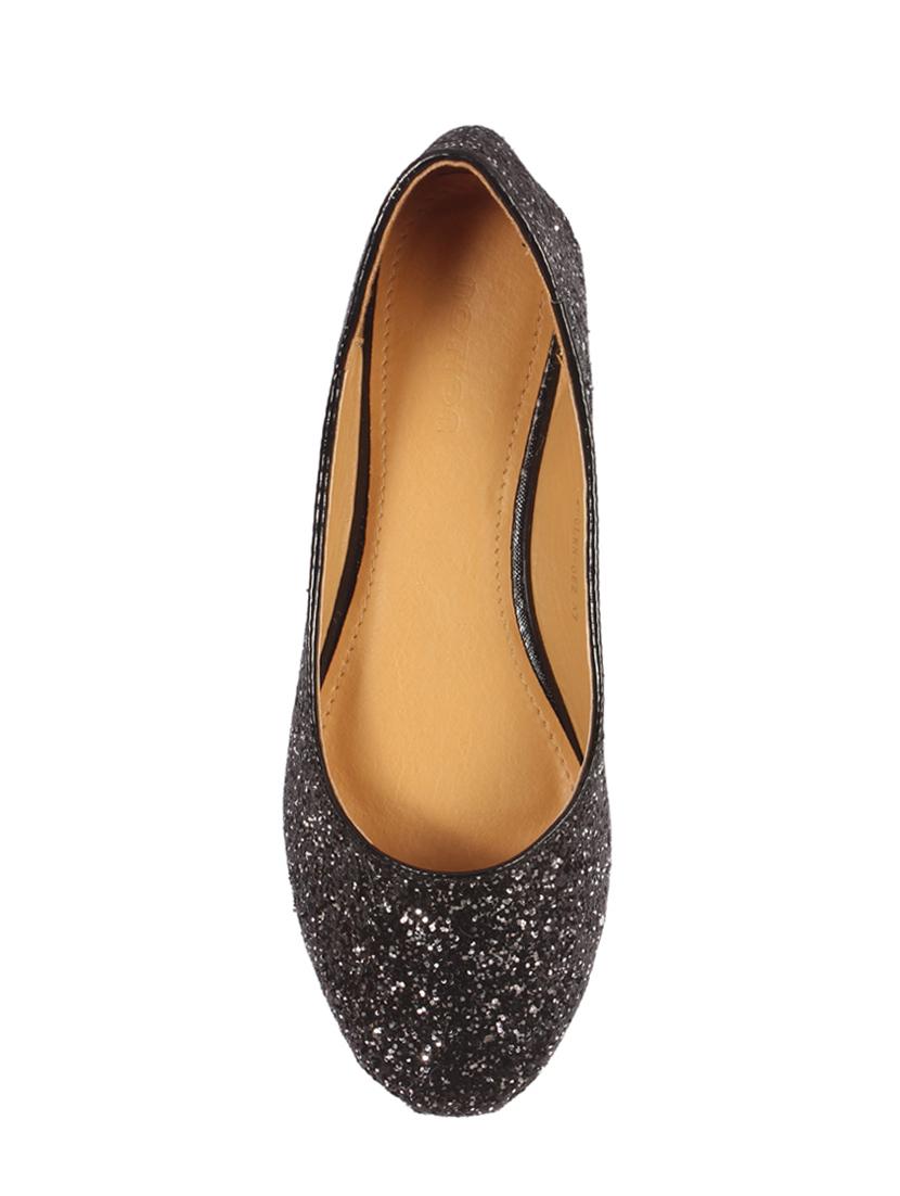 black slip on ballerinas - 15817174 - Zoom Image - 4