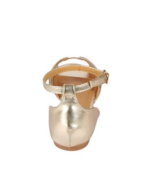 gold ankle strap sandals - 15817177 - Standard Image - 3