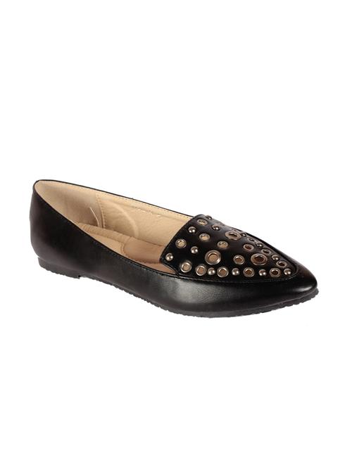 black slip on ballerinas - 15817180 - Standard Image - 1