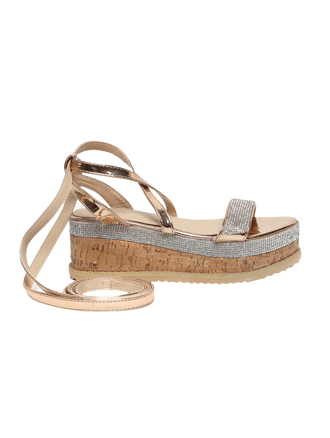 gold platforms wedges - 15817360 - Zoom Image - 2
