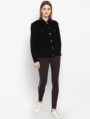 contrast side piping detail jeggings - 15817366 - Standard Image - 4