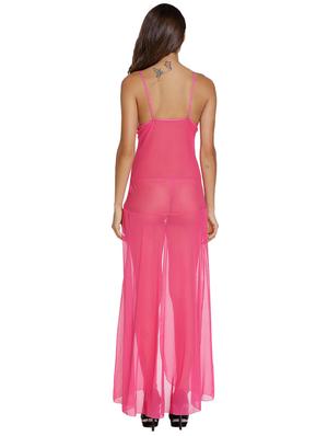 high slit sheer babydoll with g-string - 15817495 - Standard Image - 3