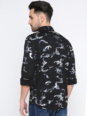 black printed casual shirt - 15817517 - Standard Image - 3
