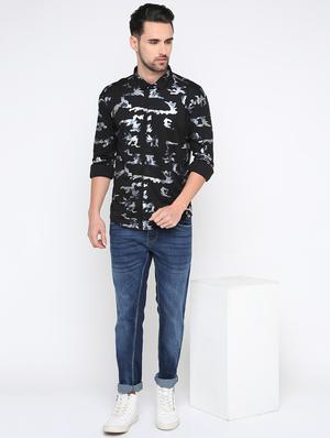 black printed casual shirt - 15817517 - Standard Image - 4