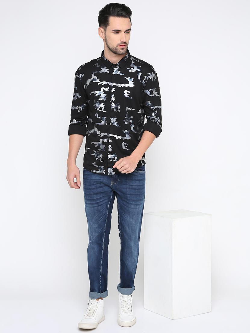 black printed casual shirt - 15817517 - Zoom Image - 4