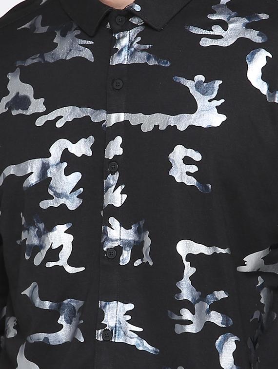 black printed casual shirt - 15817517 - Zoom Image - 5