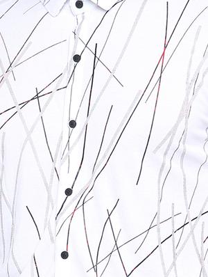 white printed casual shirt - 15817528 - Standard Image - 5