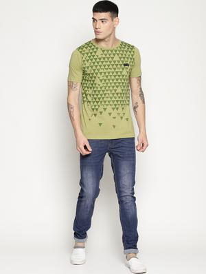 green front print t-shirt - 15817559 - Standard Image - 4