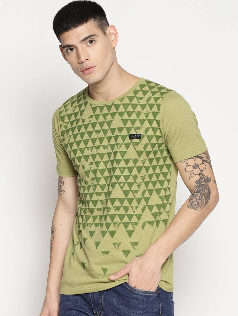 green front print t-shirt - 15817559 - Zoom Image - 2