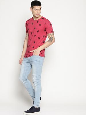 red all over print t-shirt - 15817565 - Standard Image - 4