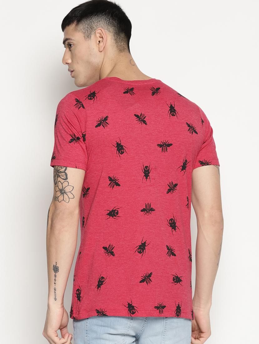 red all over print t-shirt - 15817565 - Zoom Image - 3