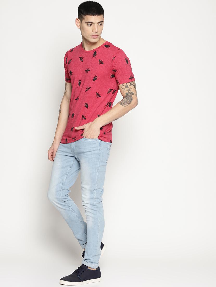 red all over print t-shirt - 15817565 - Zoom Image - 4