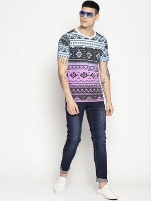 multi colored all over print t-shirt - 15817567 - Standard Image - 4