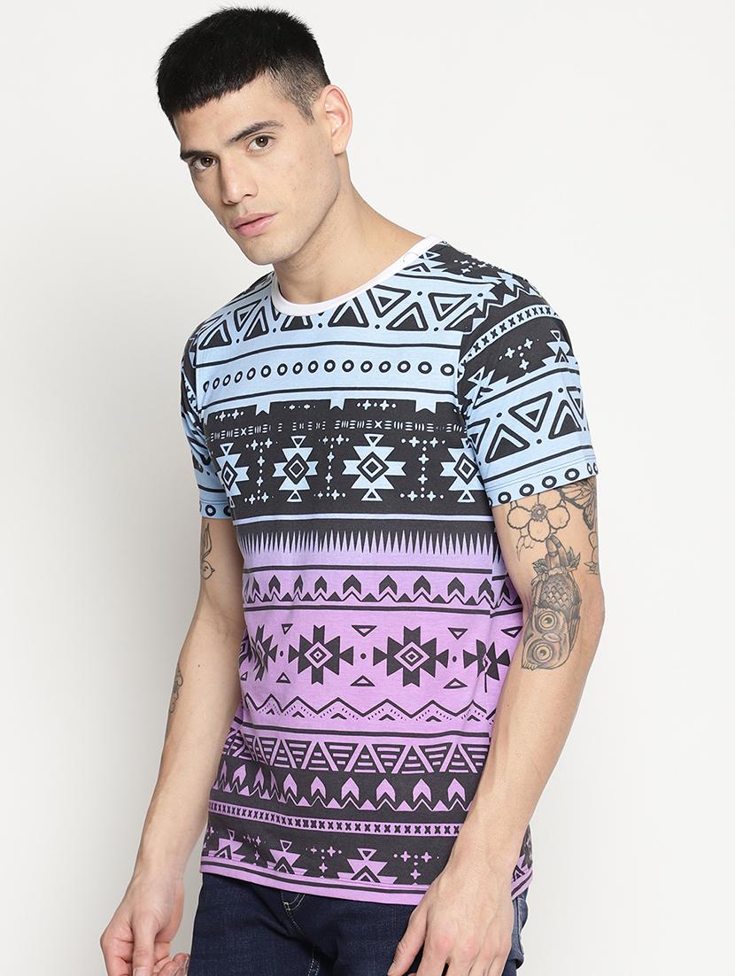 multi colored all over print t-shirt - 15817567 - Zoom Image - 2