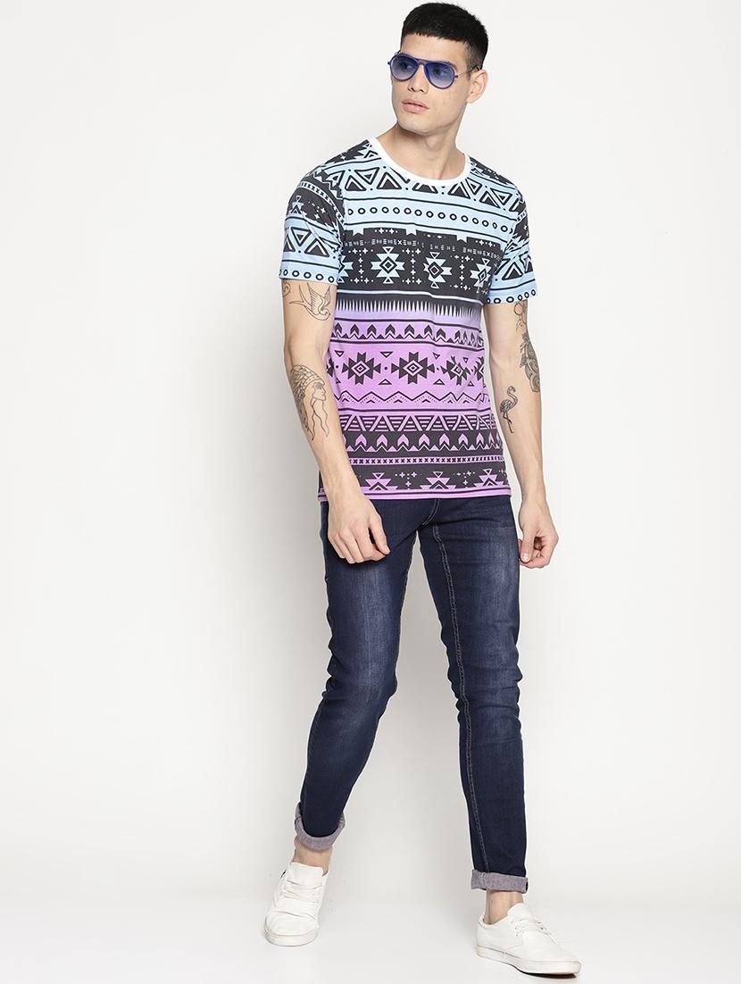 multi colored all over print t-shirt - 15817567 - Zoom Image - 4