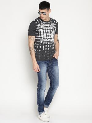 black all over print t-shirt - 15817588 - Standard Image - 4
