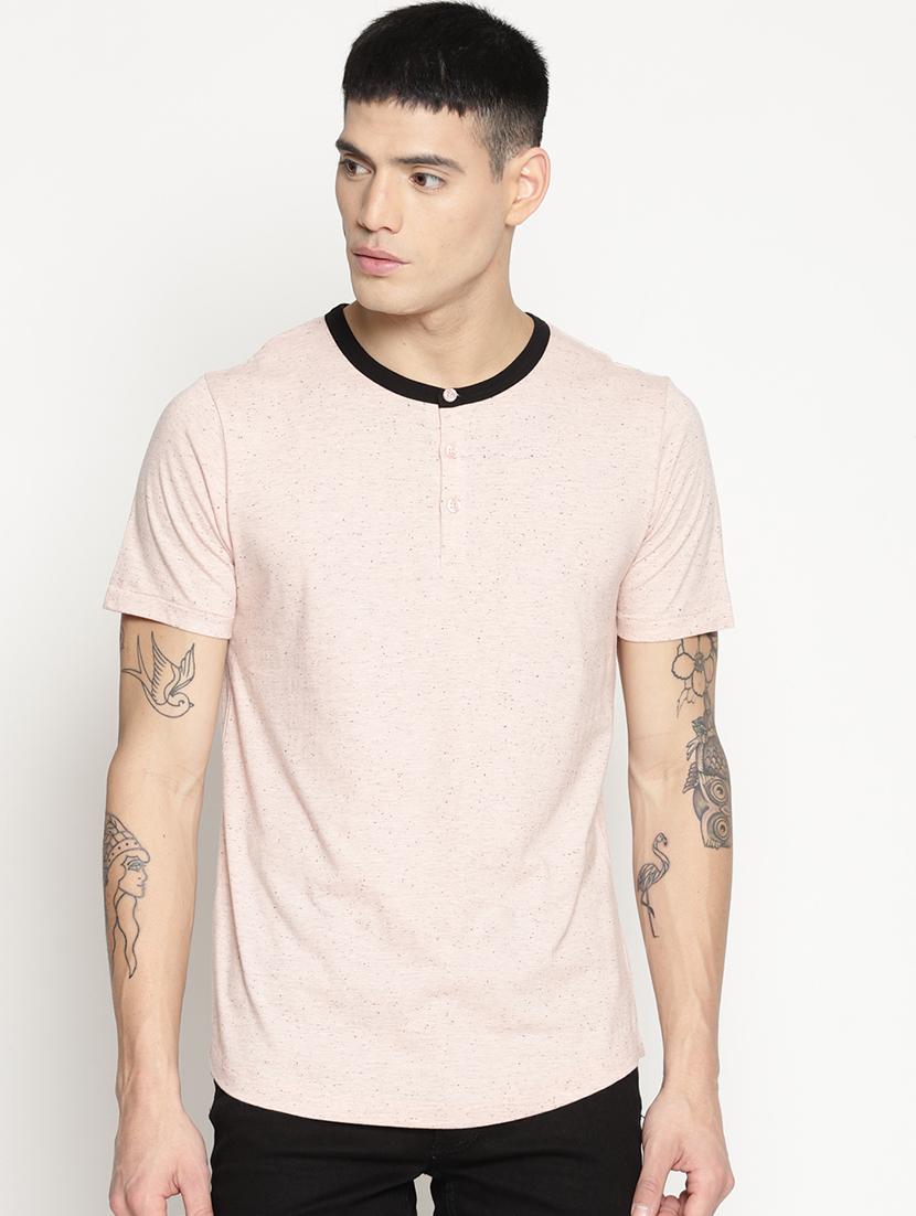 beige all over print t-shirt - 15817592 - Zoom Image - 1