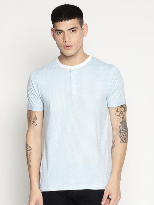 blue all over print t-shirt - 15817597 - Standard Image - 1