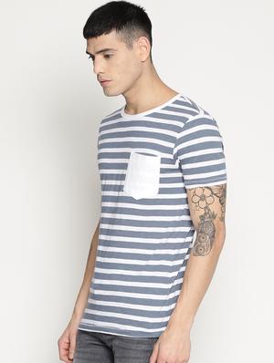 blue striped pocket t-shirt - 15817599 - Standard Image - 2