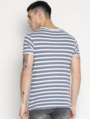 blue striped pocket t-shirt - 15817599 - Standard Image - 3