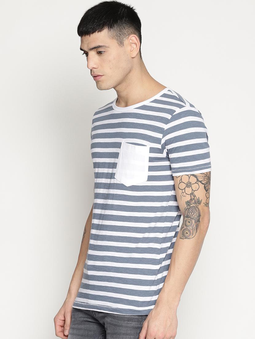 blue striped pocket t-shirt - 15817599 - Zoom Image - 2