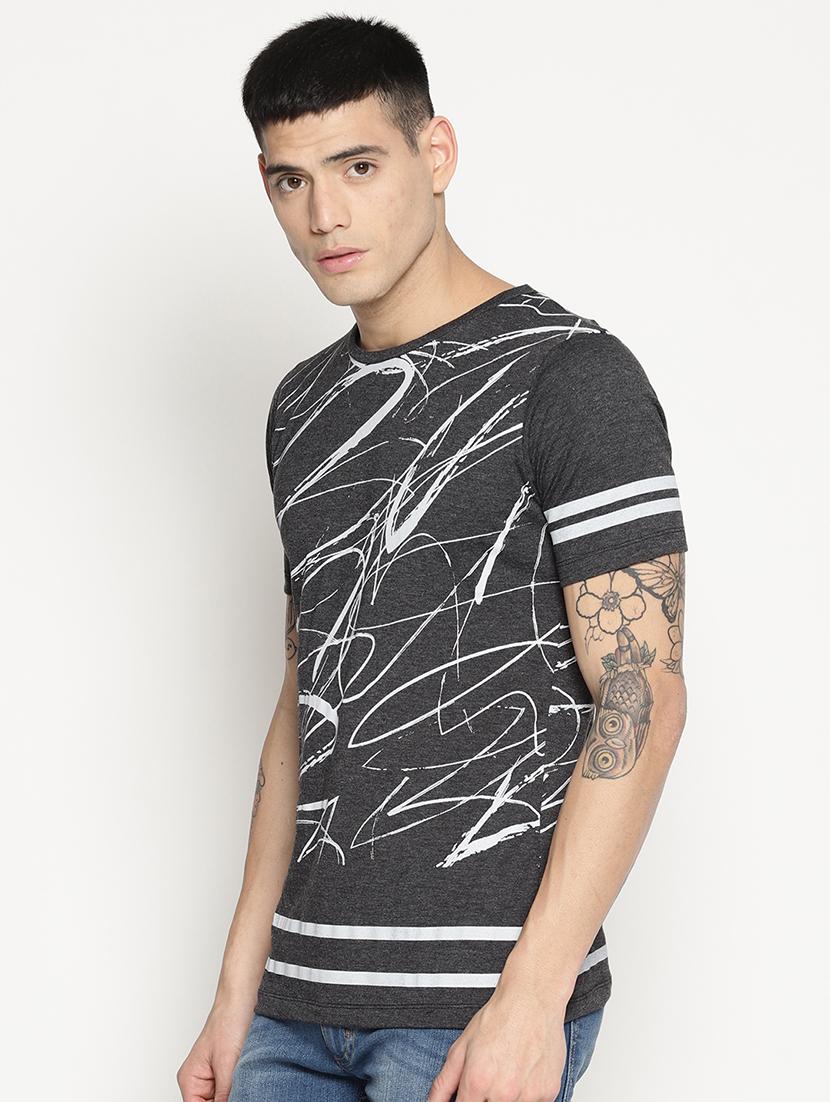 grey all over print t-shirt - 15817611 - Zoom Image - 2